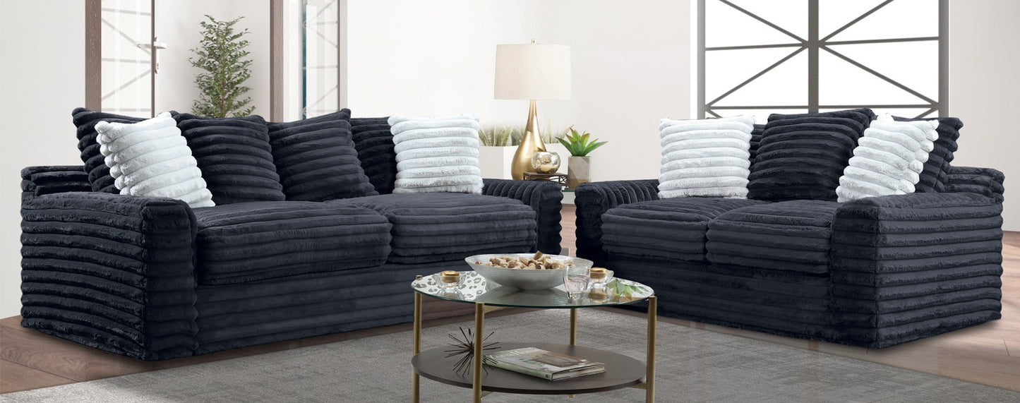 Onyx Sofa and Loveseat